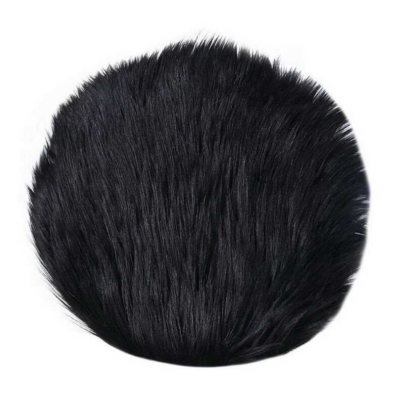 Tapis en laine artificielle, couvre-chaise en peau de mouton, couvre-siège et fourrure artificielle, 30x30CM, pour chambre à coucher: 5 / 30cm in diameter