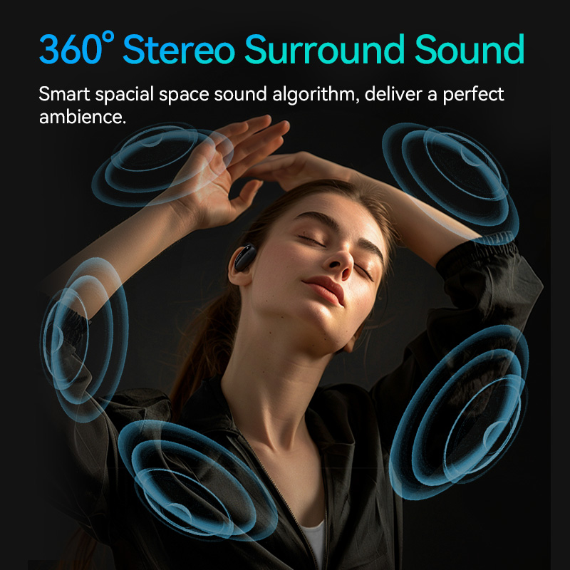 QCY Crossky GTR2 słuchawki douszne OWS Bluetooth 5.4 bezprzewodowe słuchawki przewodzenie powietrza połączenie wielopunktowe sportowe słuchawki douszne