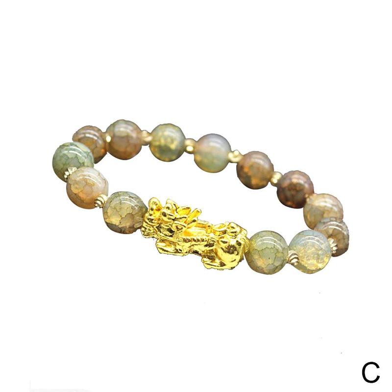 Bixie Armband Chinese Goede Lucky Charm Feng Shui Pi Yao Rijkdom Armbanden Sieraden Lucky Armbanden: C