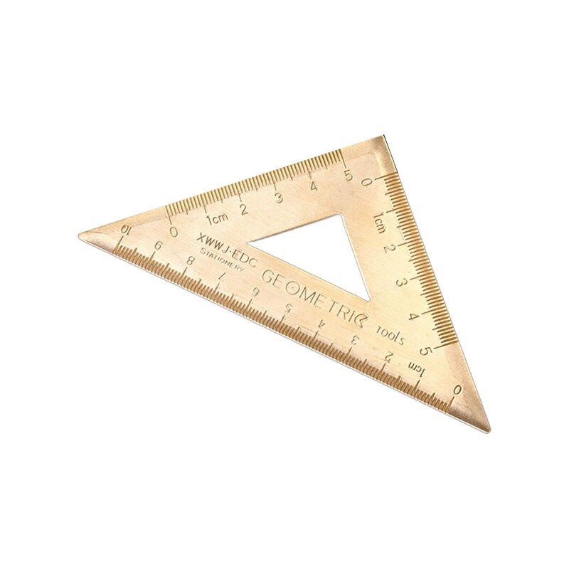 Math Geometry Tool Semicircle Drawing Protractor Ruler Straight Edge for student: Equilateral Ruler