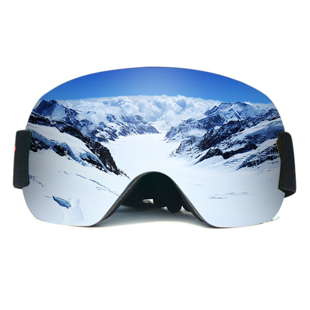 Gafas de esquí Snowboard, equipo de deporte de esquí, gafas para adultos, Anti-niebla UV, doble lente: C
