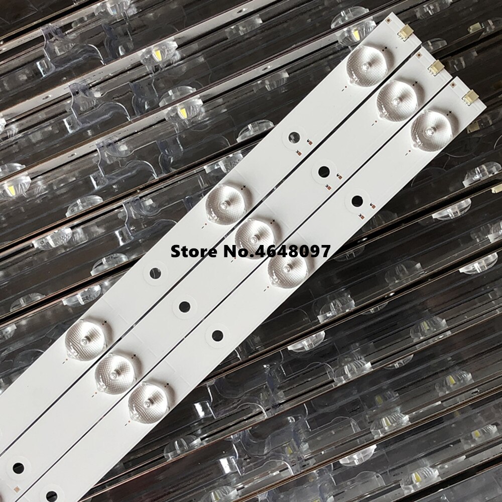 739mm 3pcs LED Backlight strip 10 Lamp Voor Proscan 39 inch LCD TV IC-E-CNA039D139 V390HJ1-P02 3V