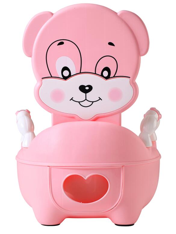 Baby Wc Draagbare Baby Potje Cartoon Wc kinderen Potje WC Kids Potje Stoel Training Meisjes Jongen Kind Toiletbril: Roze