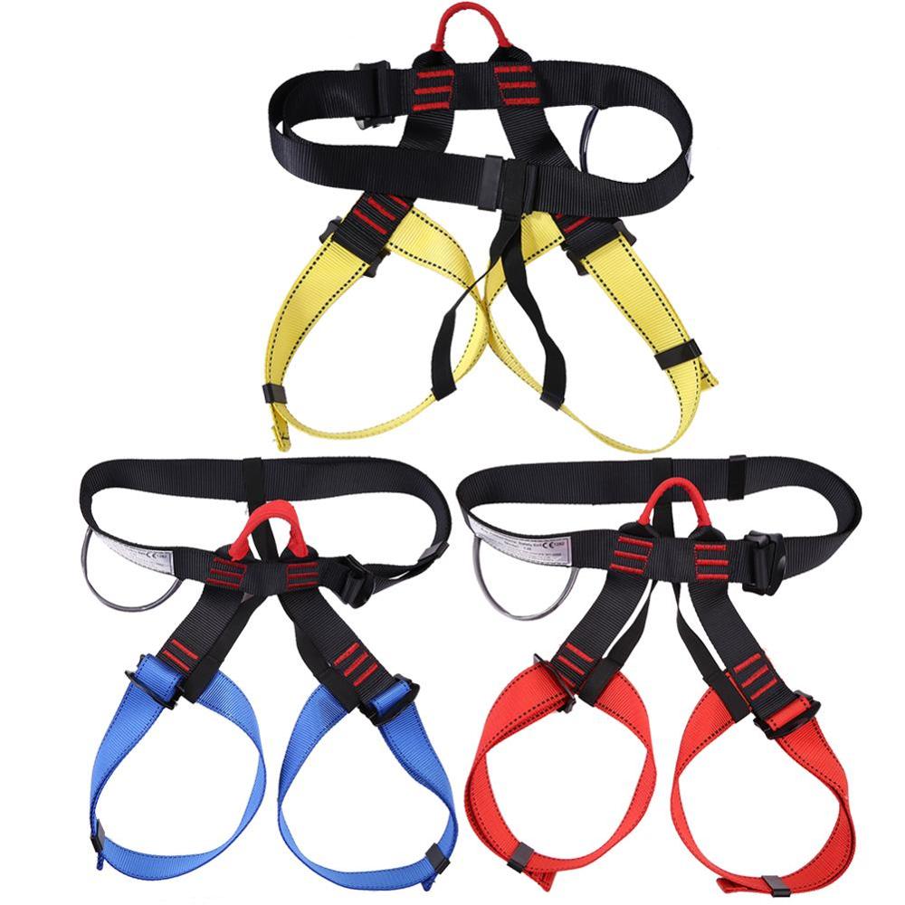 Rock Climbing Safety Belt Outdoor Camping Hiking Downhill Harness Rappel Rescue Climbing Protecting Tools Equipment