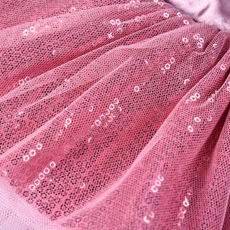 Gonna rosa per bambini con paillettes principessa abbigliamento per bambini gonna irsuto neonato gonna fiore rosa studio fotografico gonna tutù SK19003