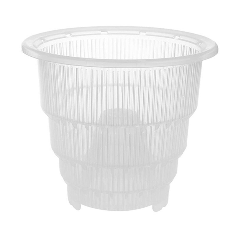 Clear Plastic Orchid Pots With Holes Durable Transparent Flower Pot Succulent Plants Fleshy Plant Container Garden Home Decor #1: 12CM