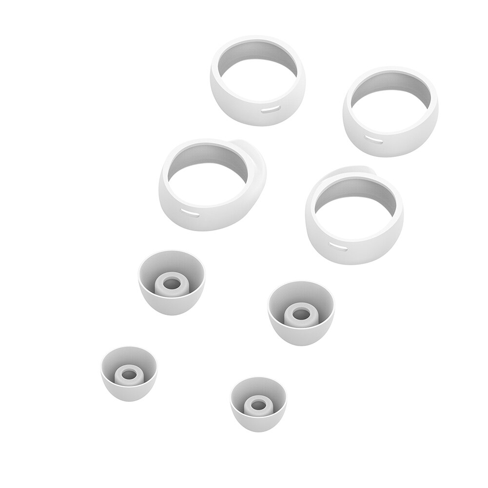 2 Pair di Modo Auricolari In Silicone Della Copertura Per La Galassia Gemme Cuffia Casi Anti-Slip Auricolare Auricolari Kit di auricolari Per samsung Galax: WHITE