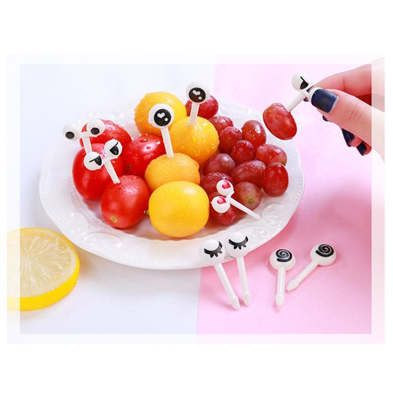 50 Stuks Diverse Cartoon Ogen Fruit Vork Voedsel Picks Dessert Fruit Picks Voor Voor Bento Sandwich Voorgerecht