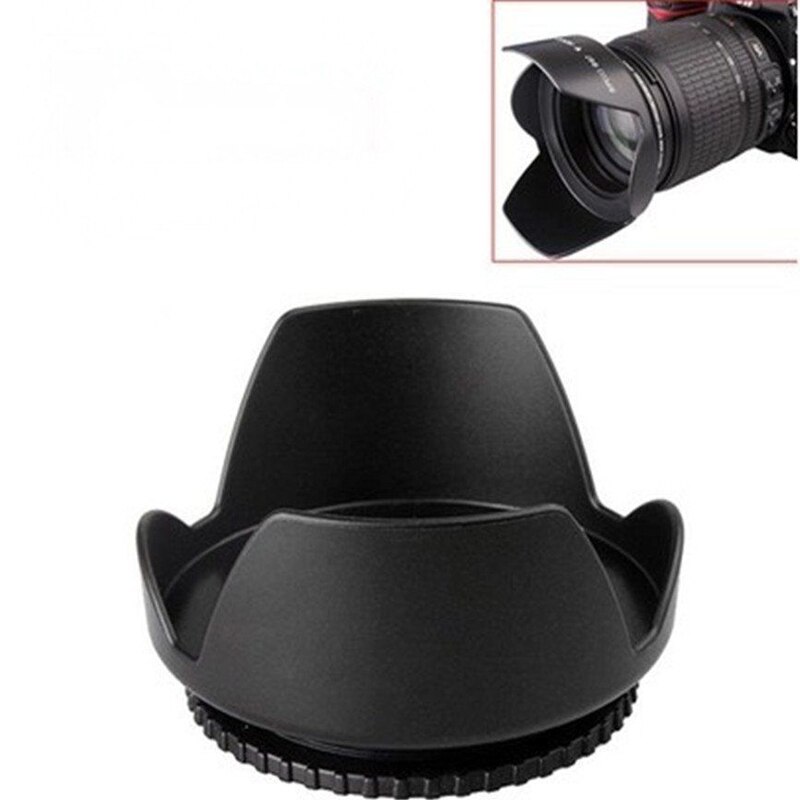 58Mm Omkeerbare Zonnekap & Uv Filter Lens Protector Kit Voor Canon Rebel T6i T6 T5i T5 SL1