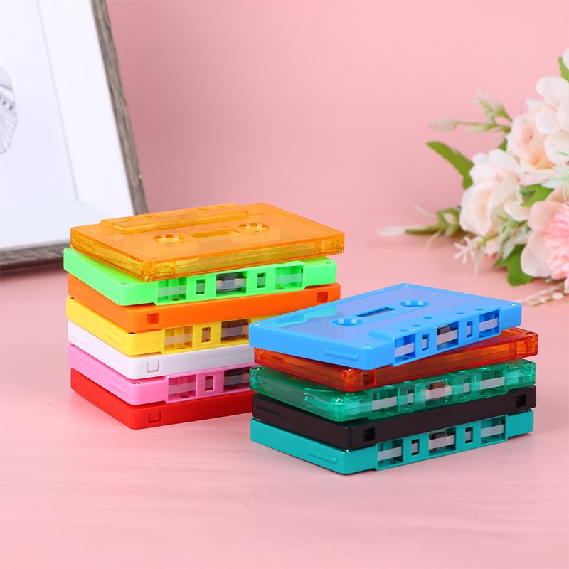 1pc Farbe leere Band Fall Audio magnetische Audio-Aufnahme Kassetten band Schale leere Rolle zu Rolle Kassette (kein Band Kern)