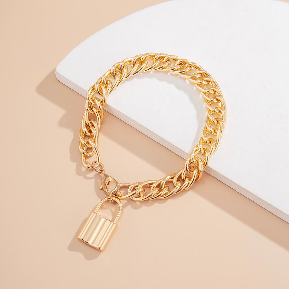 Ankle Bracelet for Women Lock Pendant Anklet Gold Color Metal Leg Bracelet Boho Foot Jewelry Chains Women Accesorios Mujer