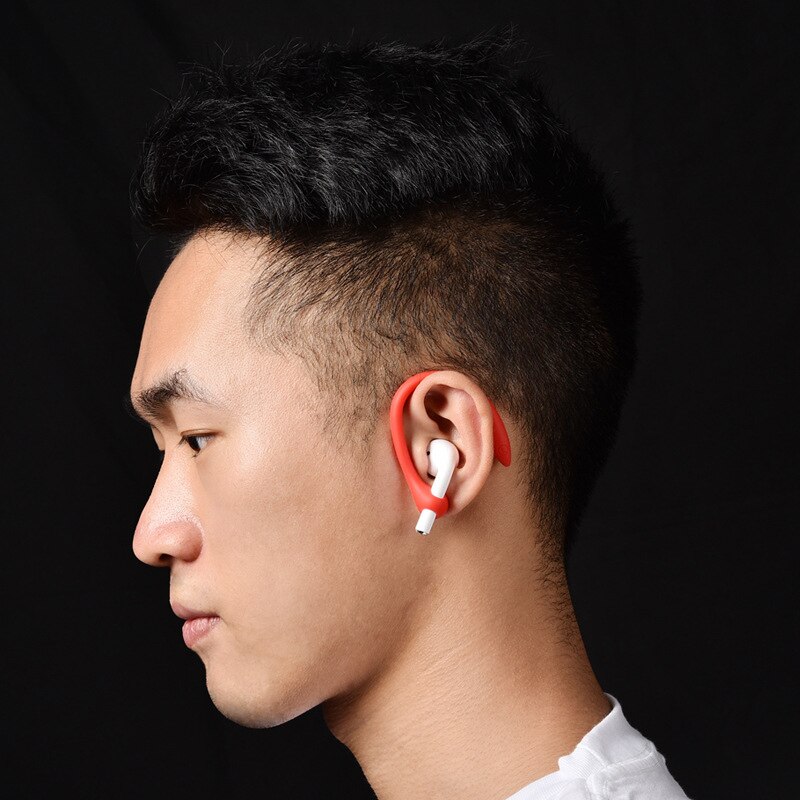 2 stk anti-fald bluetooth-kompatible headset ørekroge øretelefonbeskytter holder sport anti-tabt ørekrog til airpods 1 2 pro