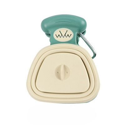 Hond Huisdier Reizen Opvouwbare Poepschepje Met 1 Rol Afbreekbare Zakken Kak Scoop Clean Pick Up Excreta Cleaner: green