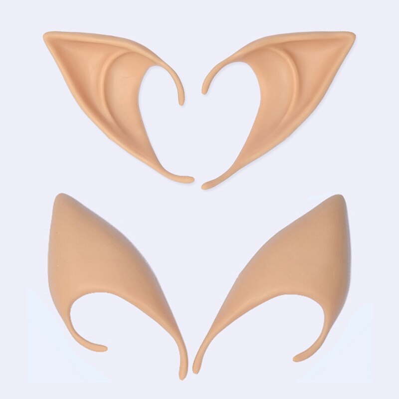 Orecchie da elfo di Halloween denti da vampiro zanne orecchio di gatto fascia morbida angelo Cosplay travestimento puntelli costume decorazioni per feste bambini giocattoli per adulti