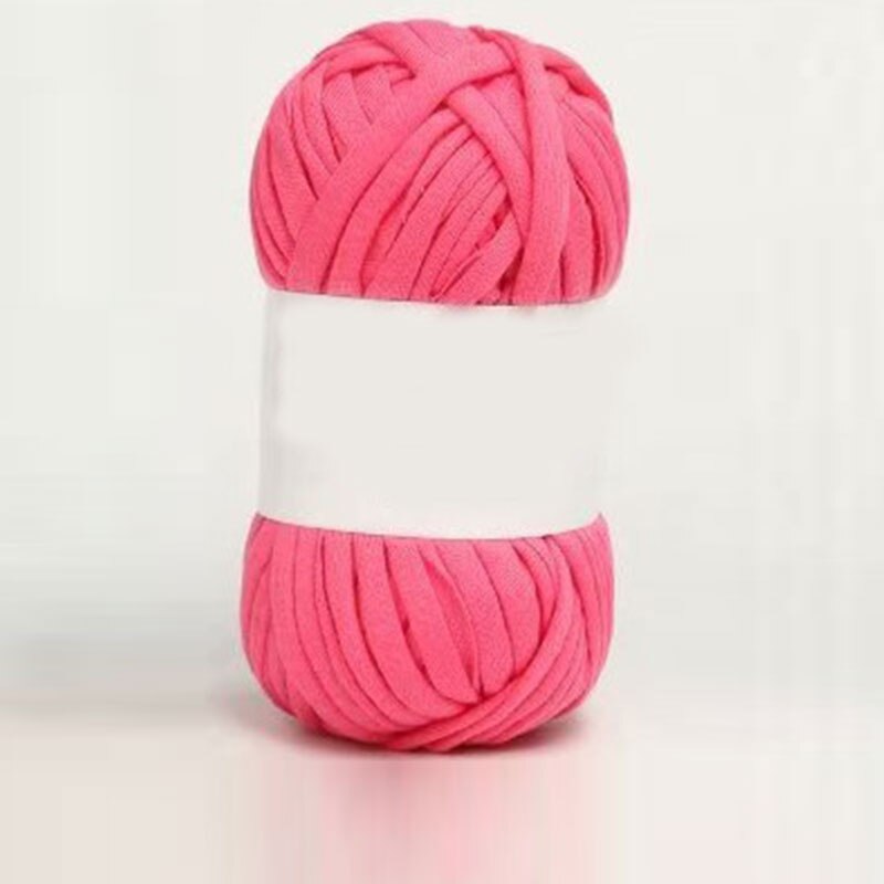 1pc håndstrikket vævet tråd ensfarvet anti-krympe flettet diy tæppe håndtaske hæklet stof blødt fancy stof garn strikning