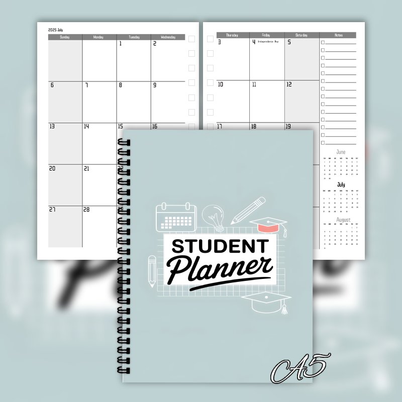 Student Plan Book,Student Lesson Planner, Monthly, Weekly to-do lists and schedules, perfect for organizing daily life