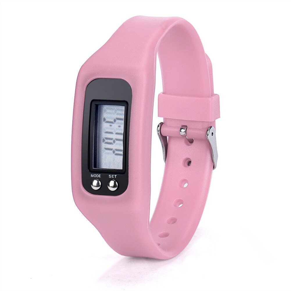 Silicone Pedometer Watch Environmental Protection Walking Distance Counter LCD Sports Bracelet: 10