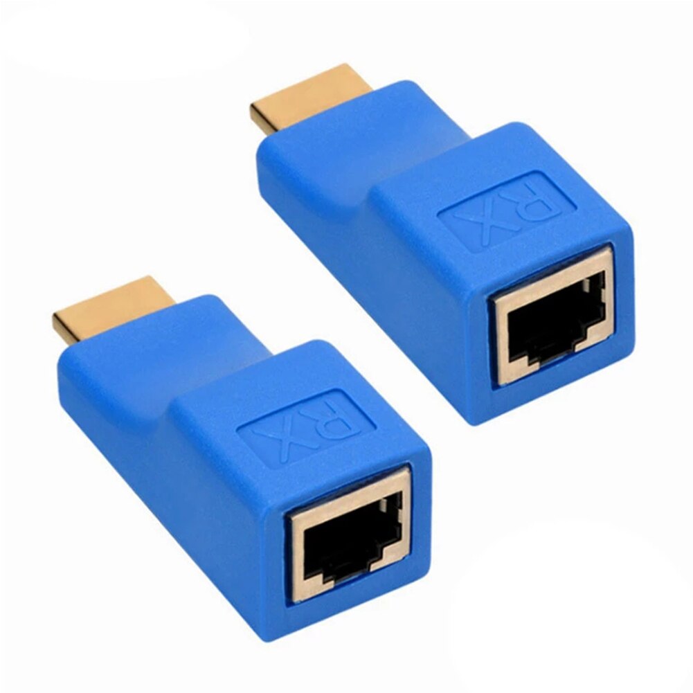 1 par 4k hdmi-kompatibel extender  rj45 extension up  to 30m over cat 5e cat 6 nätverk ethernet lan för hdtv hdpc dvd  ps3 stb