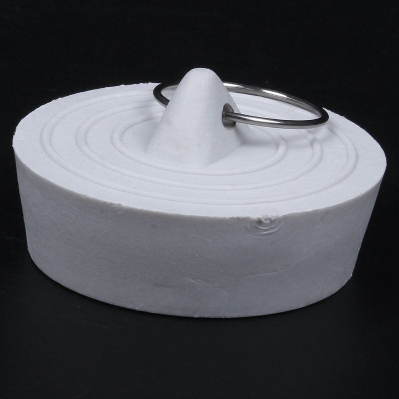 Rubber Bathtub Sink Wash Basin Plug Stopper--Off White Ideal for wash basin, bathroom sink or bathtub, help keep more water