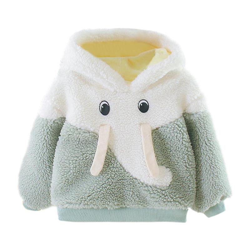 Durable bébé filles manteau habile fabrication coton bébé filles dessin animé à manches longues polaire hiver beau manteau de loisirs: green / 6M