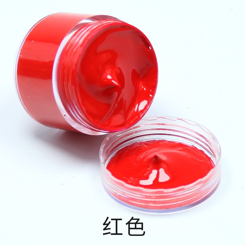 Pintura aceitosa de tinte de cuero, 32 colores, 30ml, para manualidades, bolso de cuero, reparación de zapatos, sofá, pasta de Color adicional: Rojo