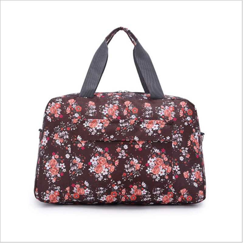 Bolsos de lona con estampado Floral de gran capacidad para mujer, bolsa deportiva multifunción, portátil, para viajar, gimnasio o Fitness