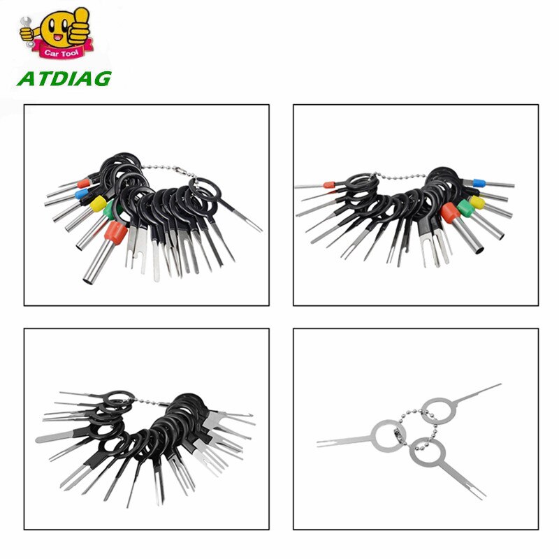 59pcs/set Car Terminal Removal Tool Wire Plug Connector Extractor Puller Release Pin Extractor Kit For CarPlug Repair Tools