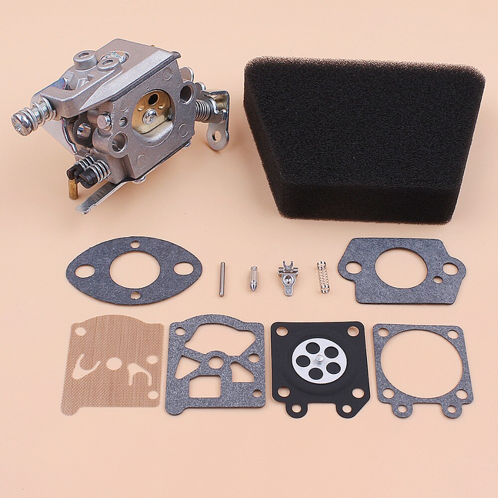 Carburador filtro de aire juego de reparación de junta para Mcculloch Mac 335 435 440 Partner 350 351 piezas de repuesto para motosierra de Gas Walbro 33-29 Carb