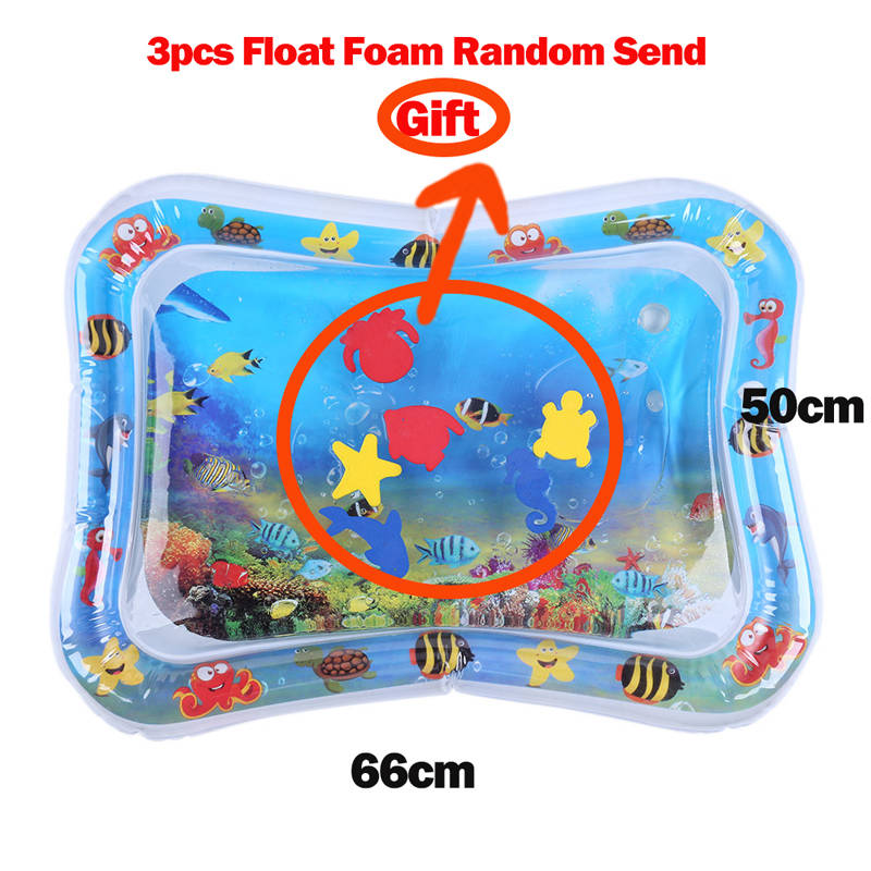 Baby Kids Water Spelen Mat Opblaasbare Thicken Pvc Baby Tummy Tijd Playmat Peuter Leuke Activiteit Spelen Centrum Water Mat Voor baby 'S: 01