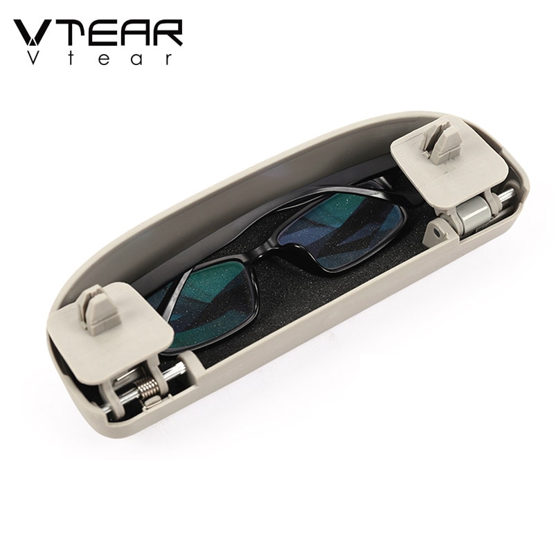 Vtear Voor Skoda Karoq Auto Zonnebril Houder Doos Auto Bril Case Cover Protector Styling Interieur Onderdelen Accessoires