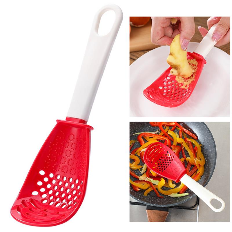 Cocina triturador portátil multipropósito de machacador de cocina triturador de cocina cuchara colador herramientas