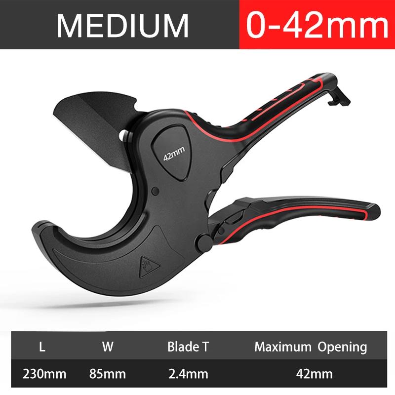 36-75Mm Plastic Pijp Tang Cutter Buis Tang Schaar Cutter Duct Slang Pvc/Pu/Pp/pe Sanitair Pijp Handleiding Handgereedschap Voor Loodgieter: Upgrade 0-42MM