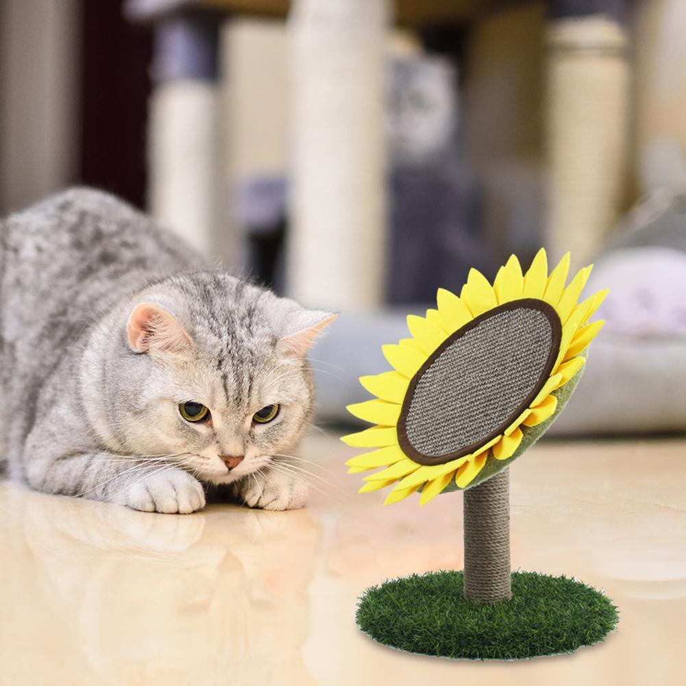 Cat Tree Bed with Scratching Post with Sisal Covered Climbing Activity Tower 2-in-1 Scratching Post and Bed