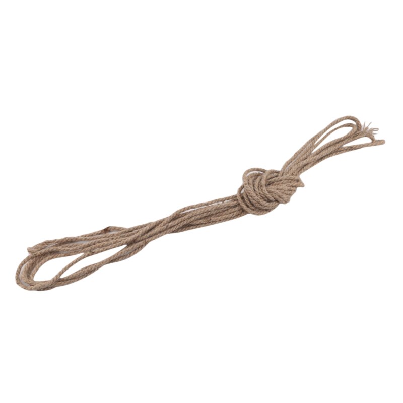 Natural Brown Hemp Rope Twisted Wire Lace DIY Craft Hand-Made Decorative Hemp Rope: 10m