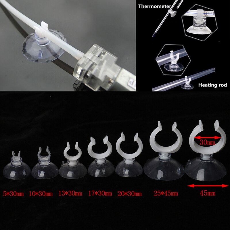 10Pcs Useful Aquarium Fish Tank Suction Cup Sucker Holders For Air Line Tube Hose Pump