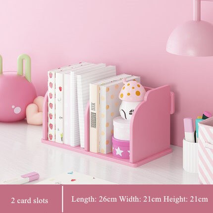 Plast bogreol bordplade bogholder hylde opbevaring organizer fil papir magasin rack organizer bogreol kontor boligartikler: G