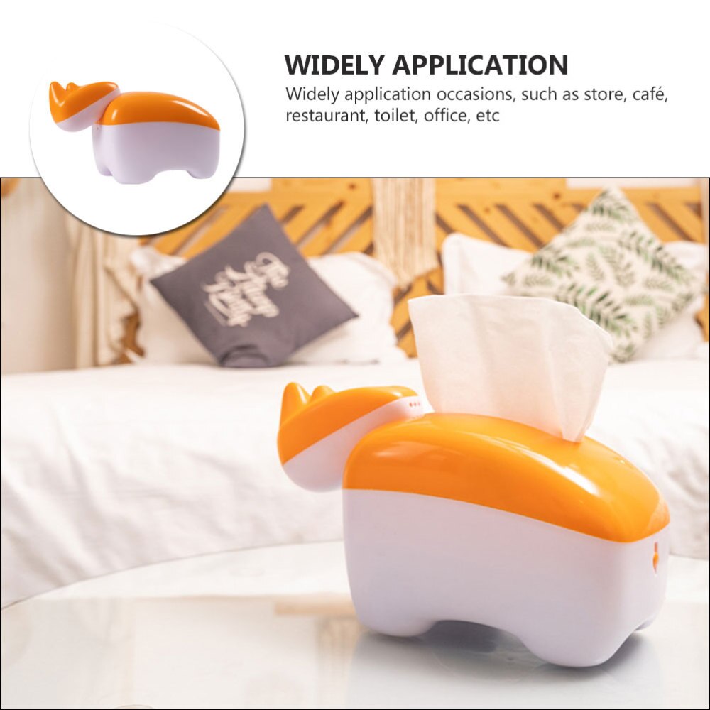 1pc tissueboxen in de vorm van een neushoorn (willekeurige kleur)