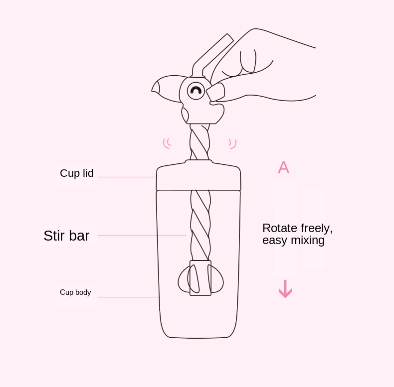 Toucan stirring sippy cup male and female students readily cup juice cup Korean children plastic cup cup