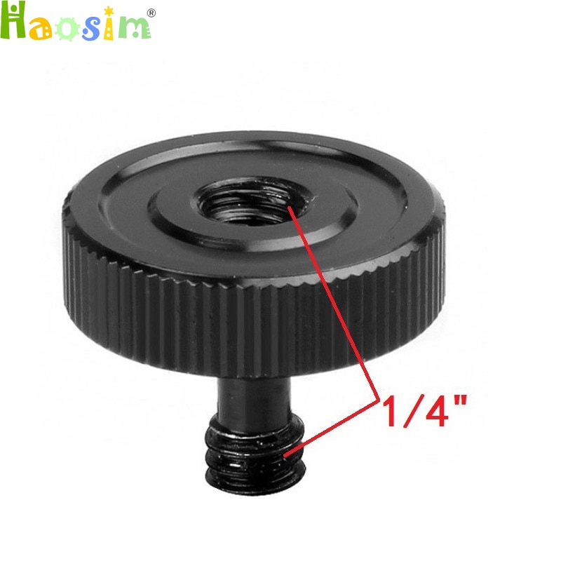 Black 1/4 Male to 1/4 Female Screw Adapter For Camera Tripod L Type Bracket Stand Holder Best