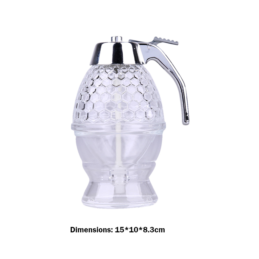 YYHCC Honey Dispenser, Acrylic, Dispenser, Drip Free, 200ml