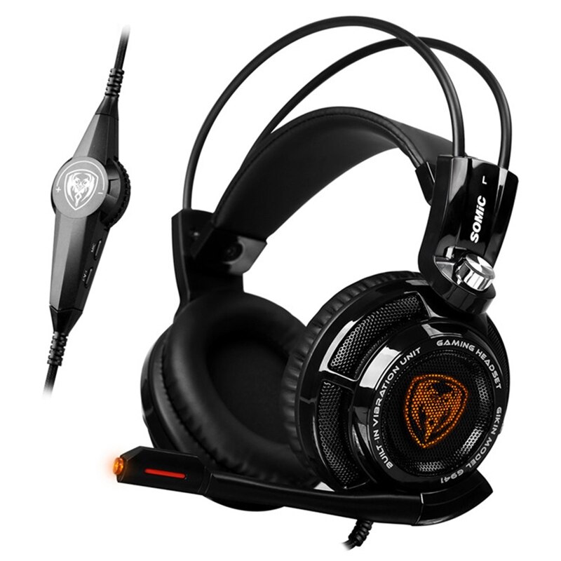 SOMiC G941 casque de jeu USB virtuel 7.1 Surround SVE Intelligent moteur de Vibration casque avec Microphone pour ordinateur: Default Title
