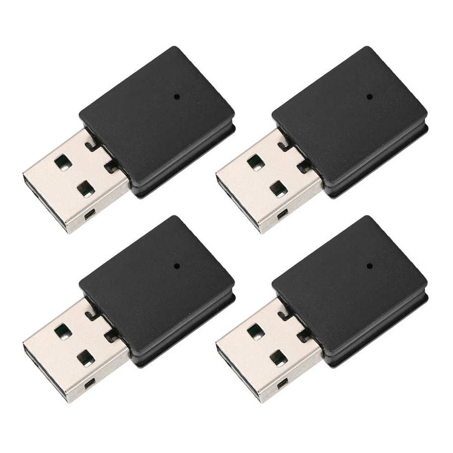 4 stk 5.0 bluetooth sender stationær computer usb laptop adapter trådløs transmission