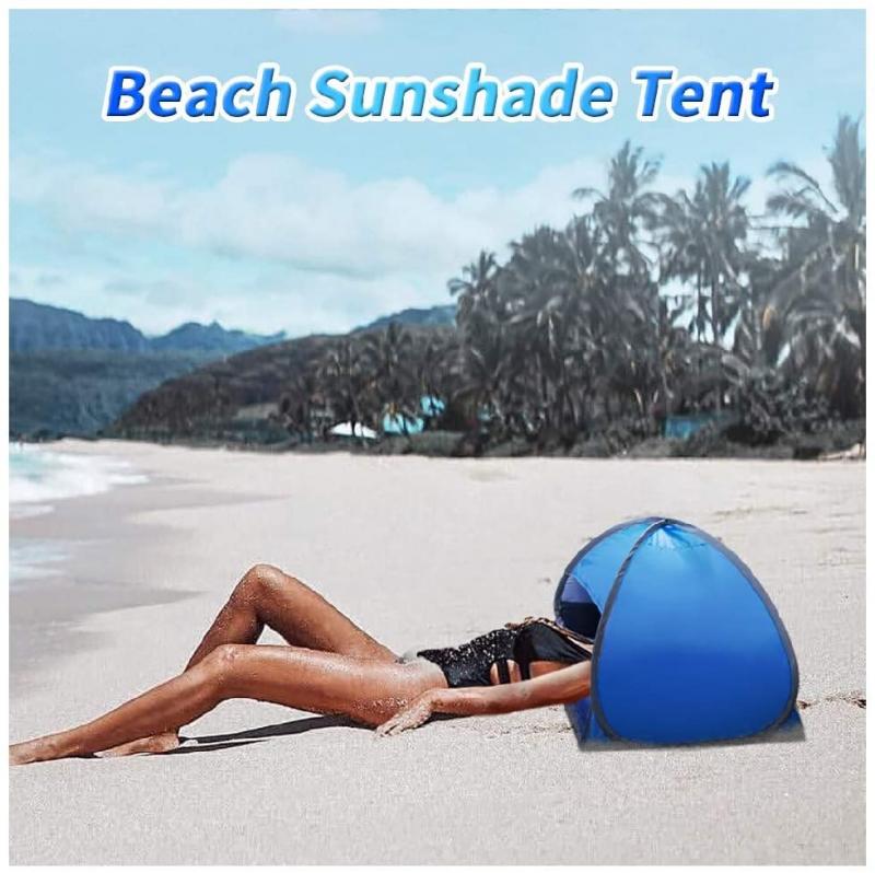 Mini toldo portátil para la cabeza, carpa Pop-up, Anti-UV, a prueba de viento, toldo para la cabeza, parasol de playa, carpa de campamento, refugio solar portátil