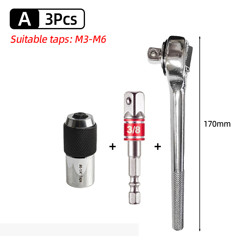 M3-M12 Gewindebohrer-Stecknuss, 3/8 Zoll Vierkantantrieb, verstellbare Backen, Abzieher, Werkzeug, Steckschlüssel, Adapter, Gewindebohrer, Reibahle, Schraubenausdreher: dunkel Lila
