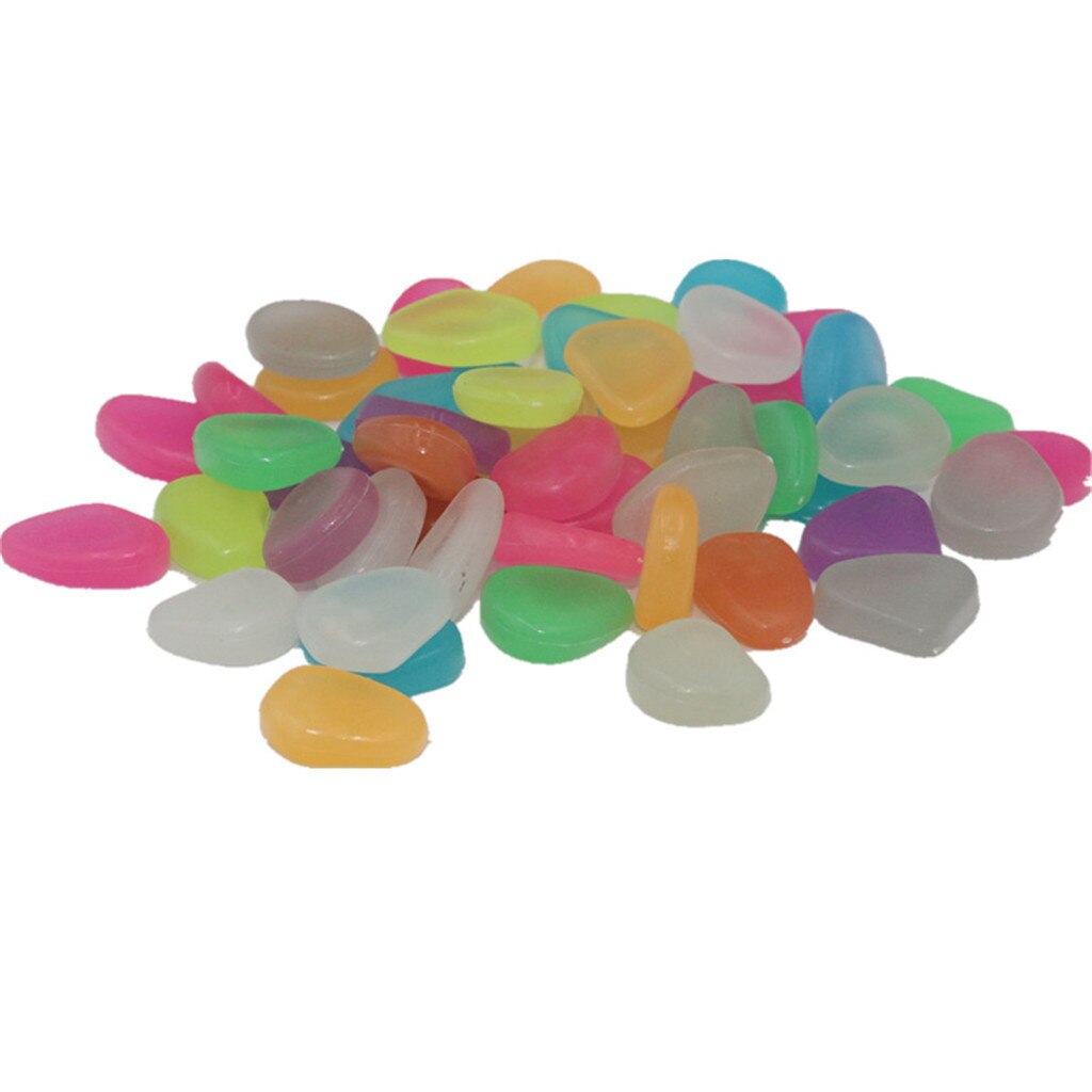 200 Stuks Tuin Decoratie Glow In The Dark Lichtgevende Pebbles Stones Jardin Outdoor Tuinieren Bruiloft Decoratieve Steentjes Decor: C