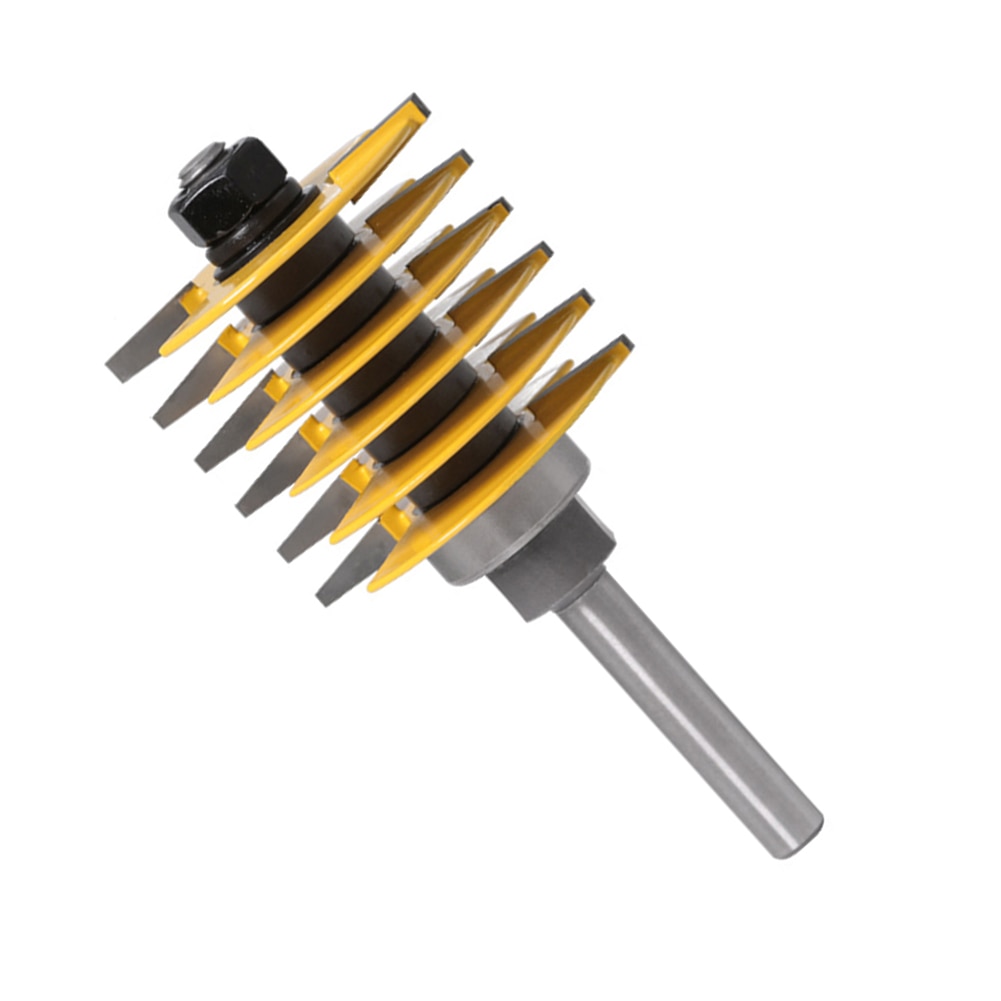 8mm Shank Finger Joint Router Bit Woodworking Chisel Cutter Woodworking Decoration Building Material Coner Router Polishing Tool