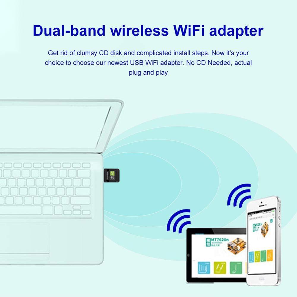 Usb wifi adapter usb ethernet wifi dongle 600 mbps 5 ghz lan usb wi-fi adapter pc antenne wi fi modtager ac trådløst netværkskort