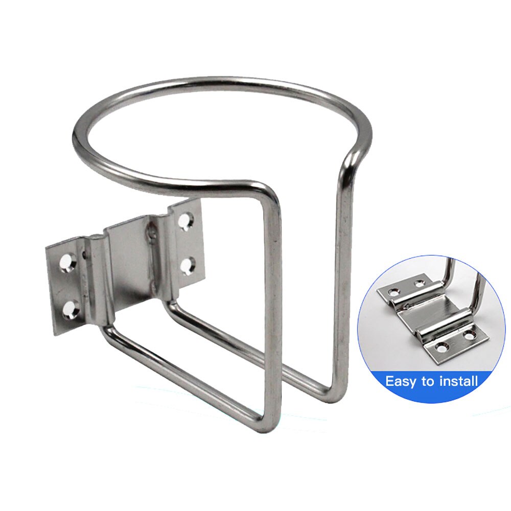 Stainless Steel Drink Bottle Can Cup Holder Boat Marine Yacht Truck Caravan Camper Van Ring Motorbike Cup Rack Vehicle Coasters
