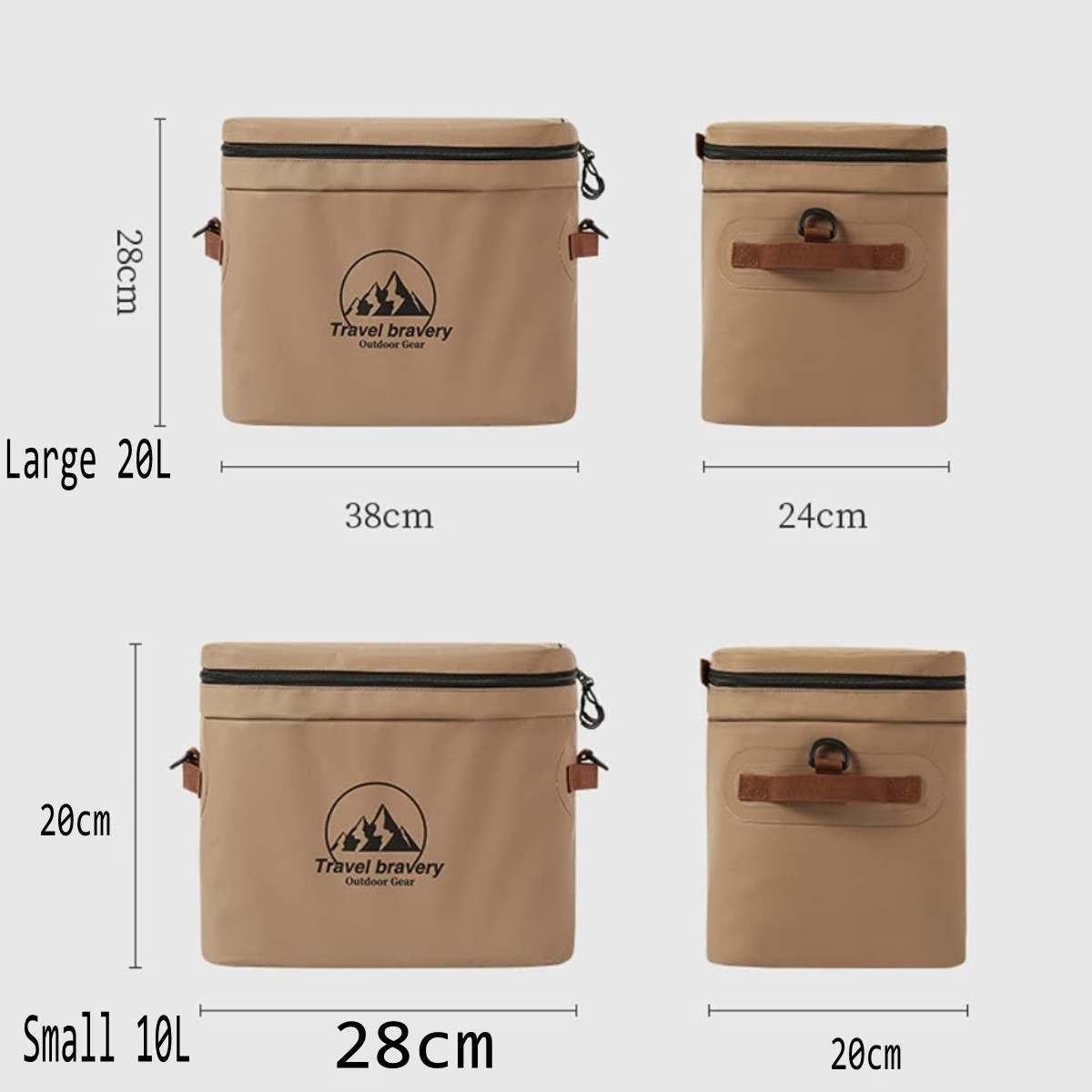 Cooler Insulated Bag Leak Proof,Portable Ice Chest Box for Camping Picnic Beverage Beer Lunch
