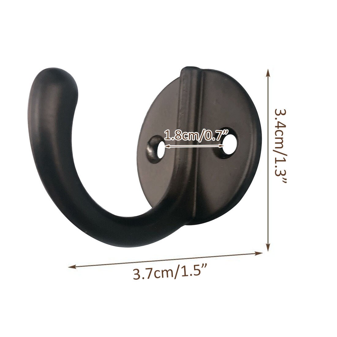 6pcs Hanger Hook Wall Hanging Hooks Clothes Coat Rack Hook Home Storage Rustproof Hook for Bathroom Wall Towel Hanger Hooks: Black